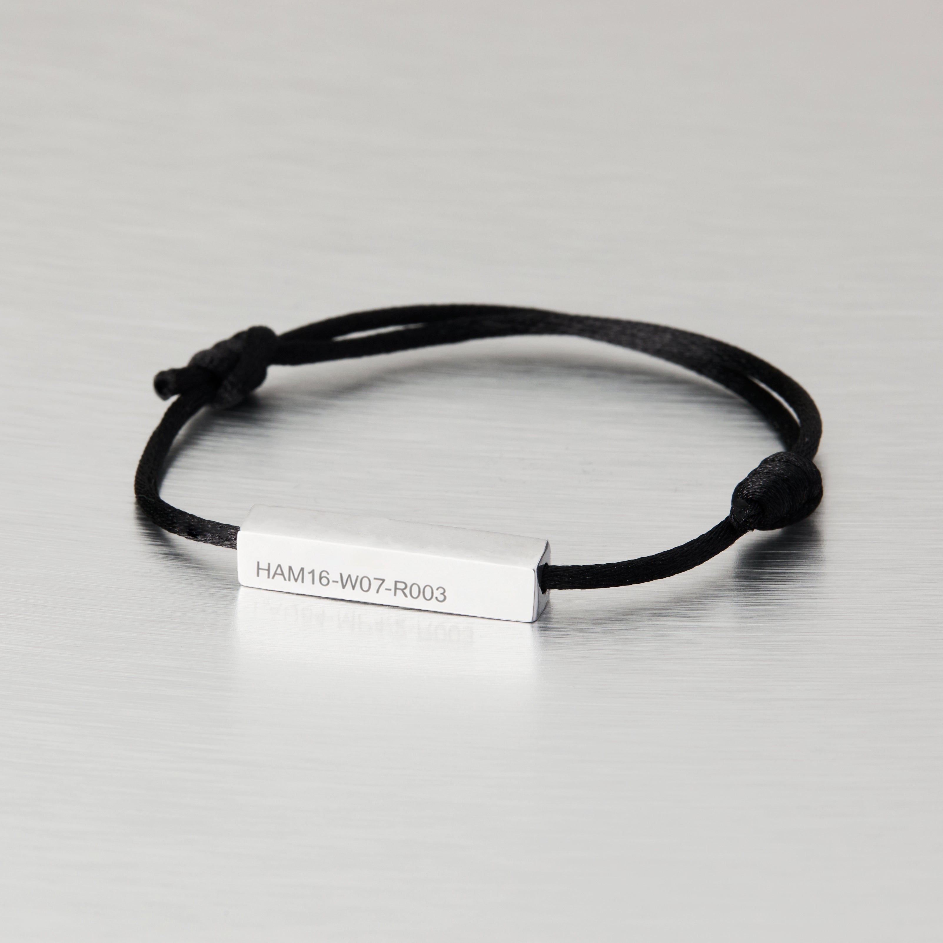 Driver No.44 Woven Black Bracelet
