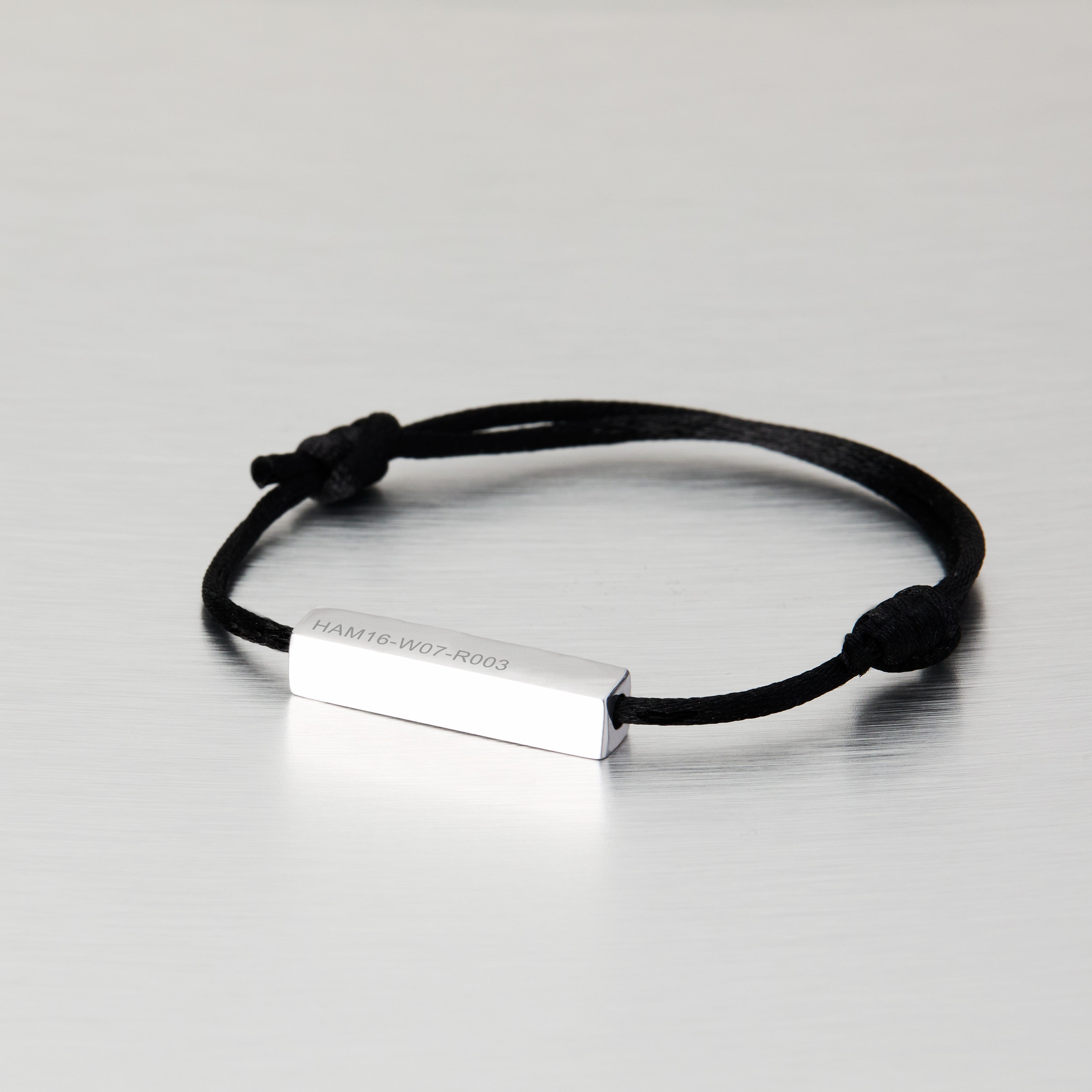 Driver No.44 Woven Black Bracelet