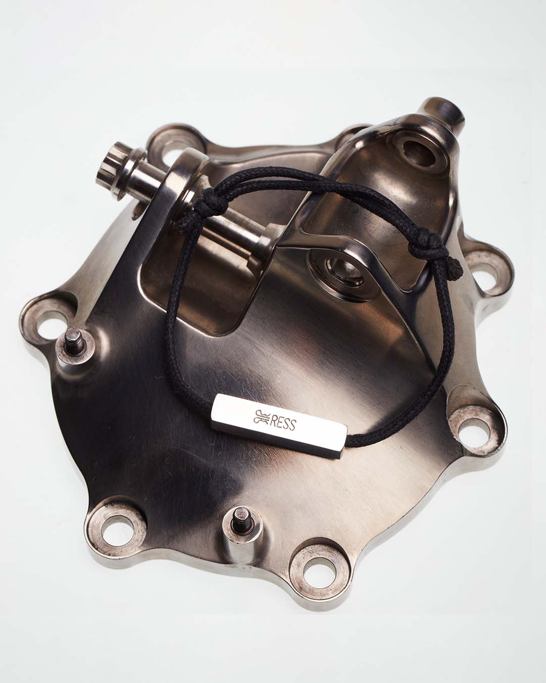 Raced Formula One Part with Black RESS jewellery bracelet. Made from Michael Schumacher's F1 Car